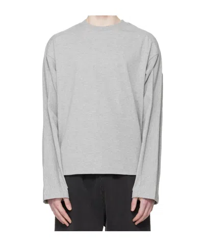 Entire Studios Crewneck Cotton Sweatshirt In Gray