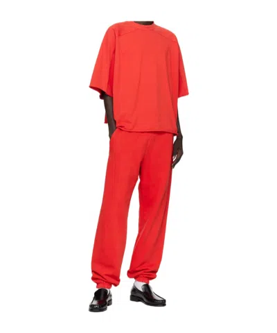Entire Studios Crew-neck Cotton T-shirt In Red