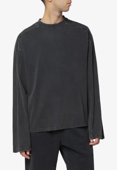 Entire Studios Crewneck Long-sleeved T-shirt In Gray