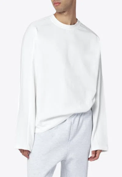 Entire Studios Crewneck Long-sleeved T-shirt In White