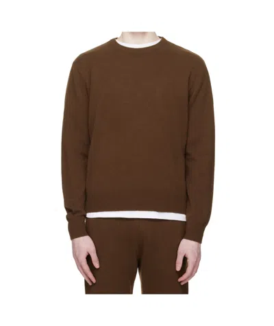Entire Studios Crew-neck Long-sleeve Sweater In Brown