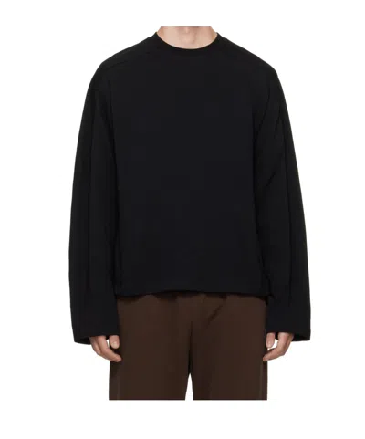 Entire Studios Crew-neck Long-sleeve T-shirt In Black