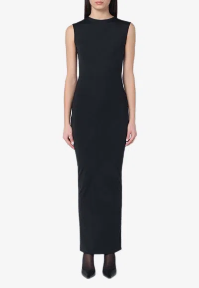 Entire Studios Crewneck Maxi Dress In Black