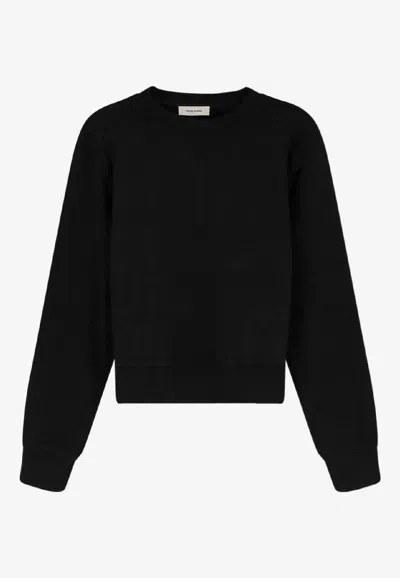 Entire Studios Crewneck Pullover Sweatshirt In Brown