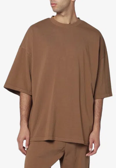 Entire Studios Crewneck Short-sleeved T-shirt In Brown