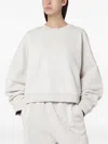 Entire Studios Oversized Crewneck Sweatshirt Dropped Shoulders In White