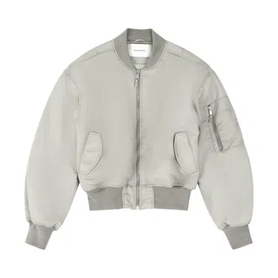 Pre-owned Entire Studios Cropped Broad Bomber 'grey' | Men's Size M In Gray