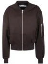 Entire Studios Cropped Broad Bomber Suiting Clothing In Brown