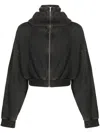 Entire Studios Cropped Full Zip Clothing In Black
