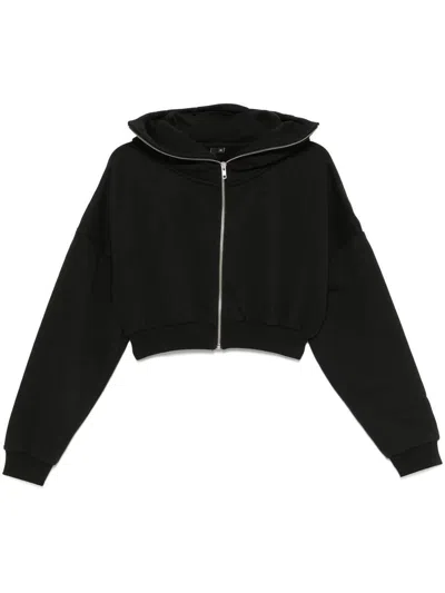 ENTIRE STUDIOS ENTIRE STUDIOS CROPPED FULL ZIP SOOT