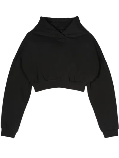 Entire Studios Cropped Heavy Hood In Black