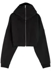 Entire Studios Charcoal Cotton Oversize Sweatshirt In Black