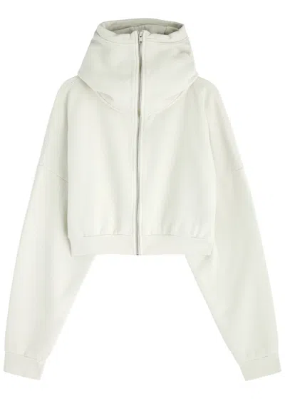 ENTIRE STUDIOS ENTIRE STUDIOS CROPPED HOODED COTTON SWEATSHIRT