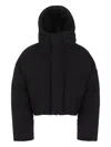 Entire Studios Cropped Puffer Jacket In Black