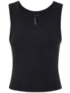 Entire Studios Womens Cropped Scoop-neck Stretch-cotton Tank Top Soot
