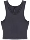 Entire Studios Cropped Tank Top In Blue
