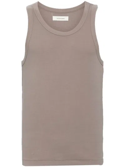 Entire Studios Cropped Tank Top In Grau