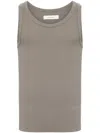 Entire Studios Cropped Tank Top In Grey