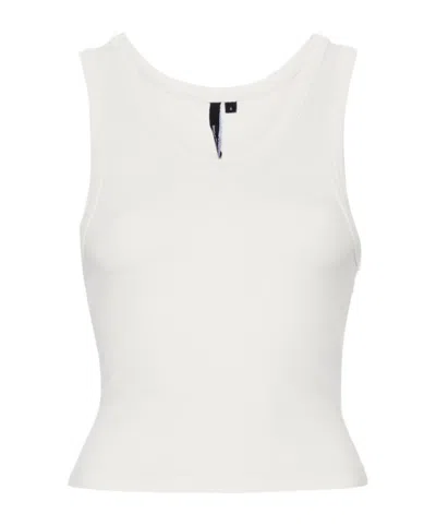 Entire Studios Round Neck Cotton Tank Top In White
