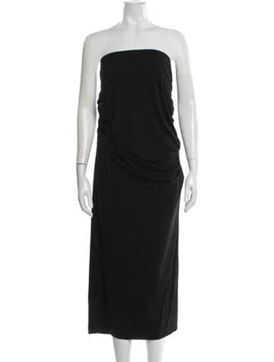 Pre-owned Entire Studios Cutout Accent Midi Length Skirt W/ Tags In Blue