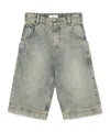 Entire Studios Surface Belt Loops Washed Pockets Shorts In Surface Wave
