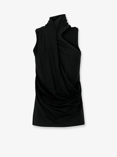 Entire Studios Dalters Stretch Viscose Top In Black