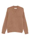 Entire Studios Deco V-neck Sweater In Brown