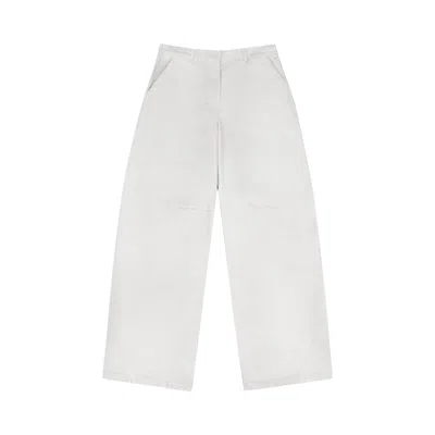Pre-owned Entire Studios Dem Jeans 'bone' | White | Women's Size Xs