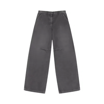 Pre-owned Entire Studios Dem Jeans 'stone Light' | Grey | Women's Size M