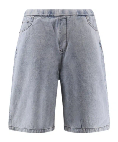 Entire Studios Denim Bermuda Shorts In Blue