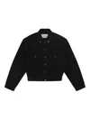 Entire Studios Black Denim Jacket In Blue
