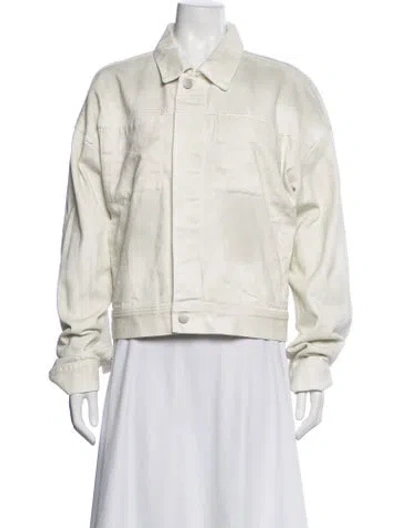 Pre-owned Entire Studios Denim Jacket In Neutrals