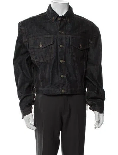 Pre-owned Entire Studios Denim Jacket W/ Tags In Black