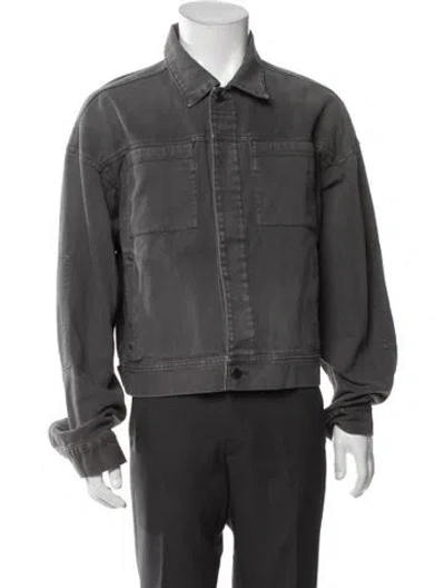Pre-owned Entire Studios Denim Jacket W/ Tags In Gray