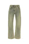 Entire Studios 'cuff Surface Wave' Jeans In Blue