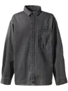Entire Studios Denim Shirt In Grey