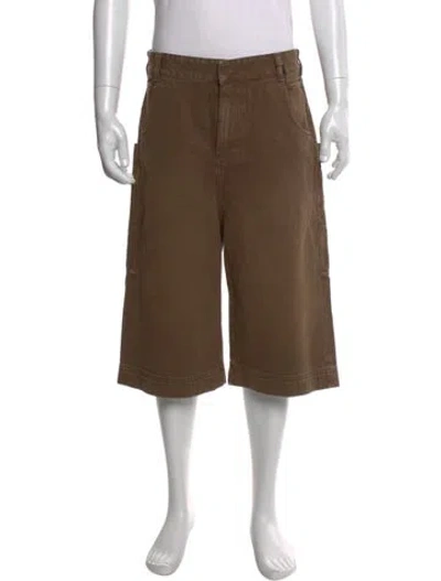 Pre-owned Entire Studios Denim Shorts In Brown
