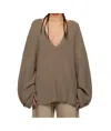 Entire Studios Taupe Dormer Sweater In Brown