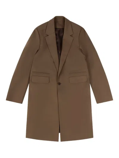 Entire Studios Double-breasted Coat In Brown