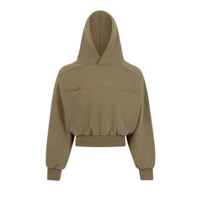 Pre-owned Entire Studios Double Double Hood 'cork' In Brown