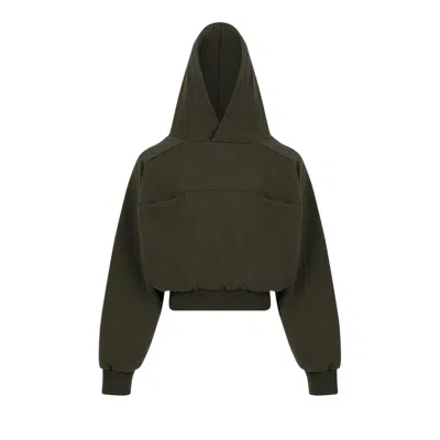 Pre-owned Entire Studios Double Double Hoodie 'military' | Green | Men's Size Xl
