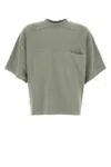 Entire Studios Dove Grey Cotton Oversize T-shirt In Rhino