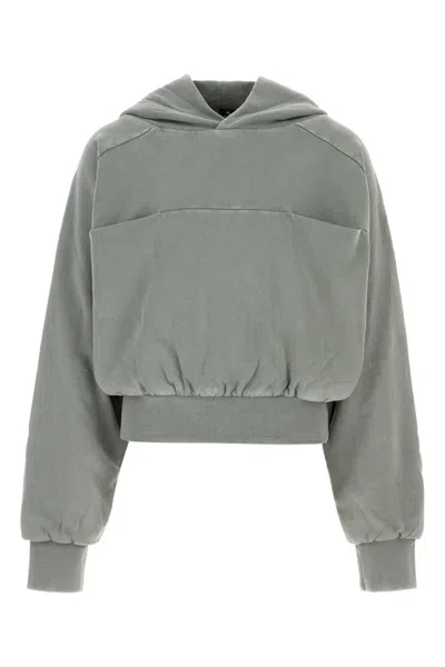 Entire Studios Dove Grey Cotton Sweatshirt In Gray