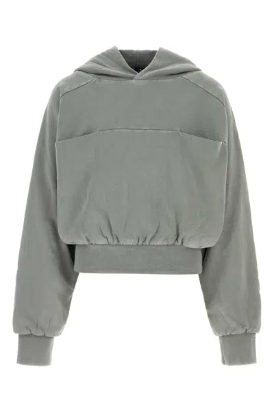 Entire Studios Dove Grey Cotton Sweatshirt In Gray