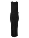 Entire Studios Drape Dress In Black