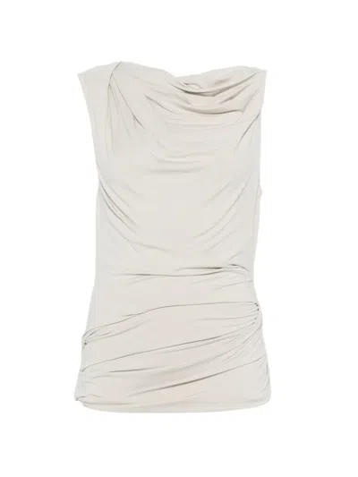 Entire Studios Drape Gathered Top In Neutral