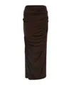 Entire Studios Drape Skirt In Brown
