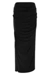 Entire Studios High Waist Drape Detail Maxi Skirt In Black