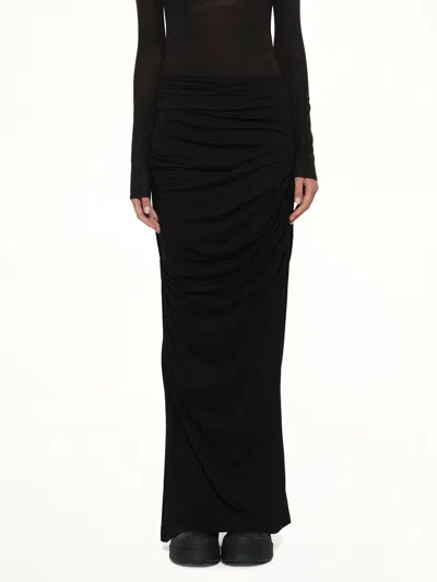 Entire Studios Drape Skirt In Black