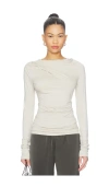 Entire Studios Drape Top In Gray